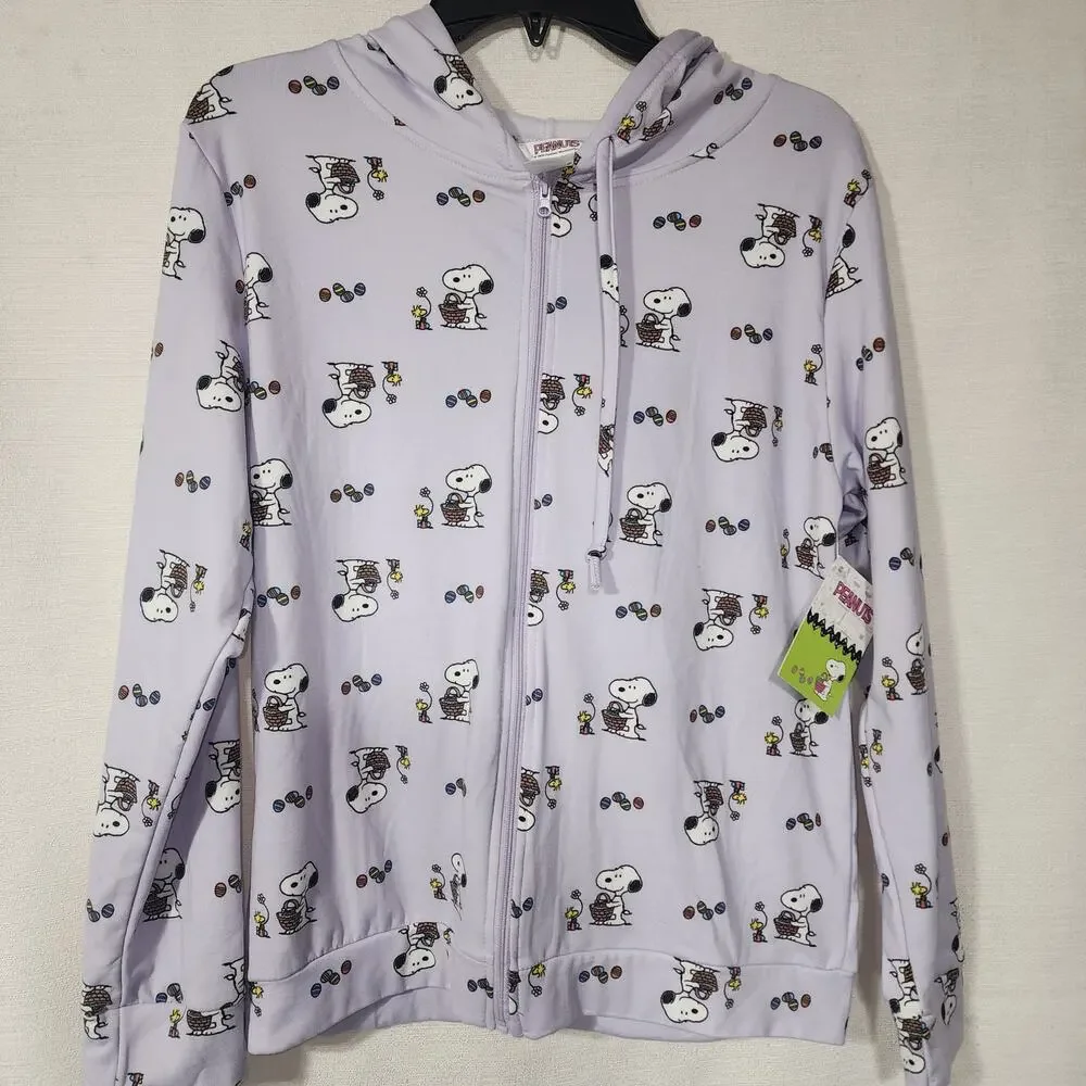 Snoopy easter egg hoodie girls Large